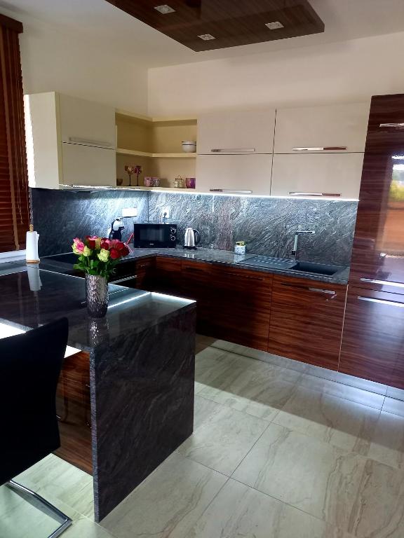 Kuchyň nebo kuchyňský kout v ubytování Súkromný apartmán