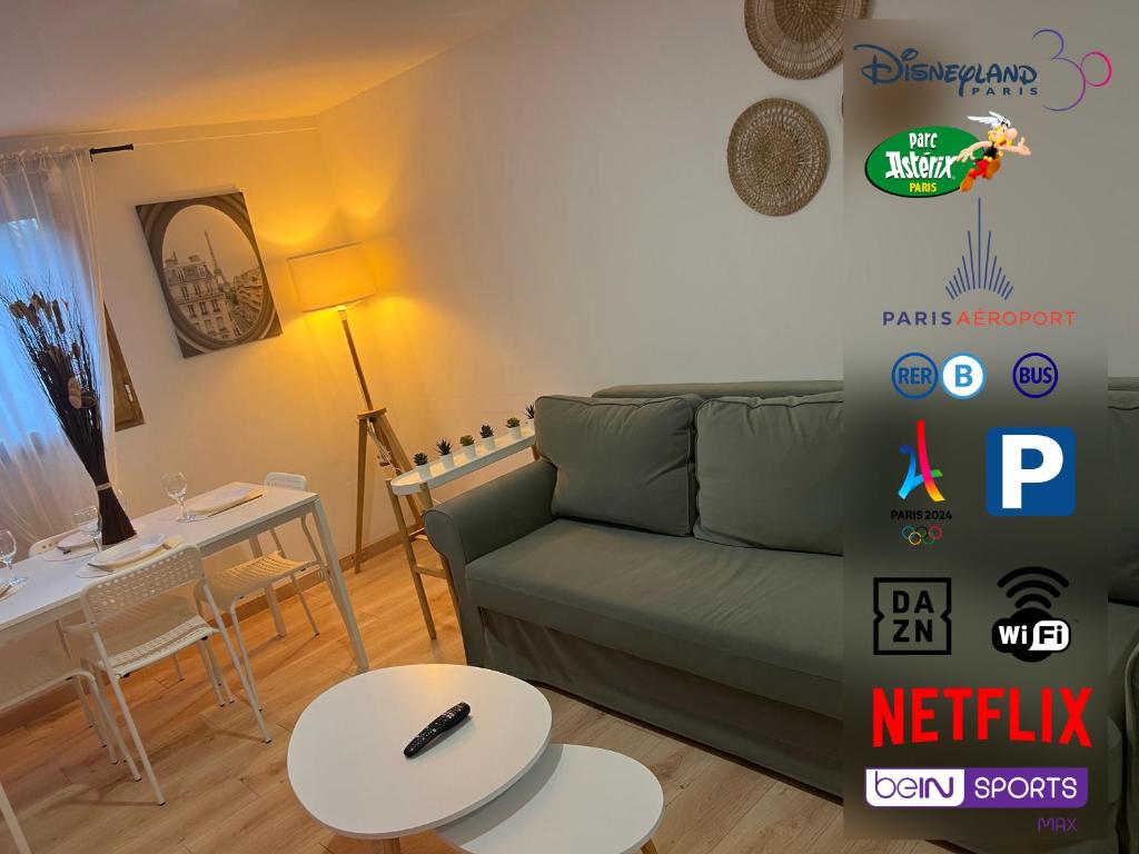 Appartement Près de Paris, Disney & CDG - Two-Bedroom Apartment