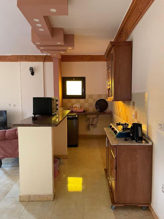 Kuchyň nebo kuchyňský kout v ubytování Cool appartement in a family house
