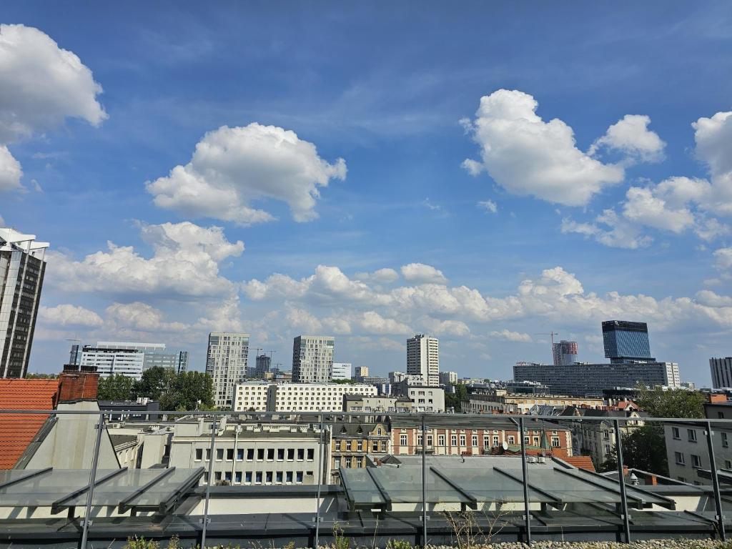 Výhľad na mesto Katovice alebo výhľad na mesto priamo z apartmánu