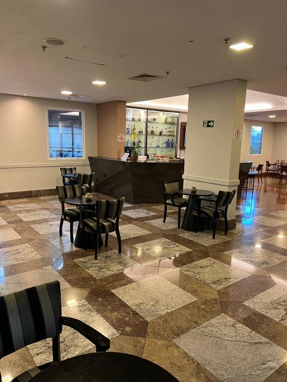 Posezení v ubytování Lindo Flat em Moema no Hotel Wyndham Ibirapuera