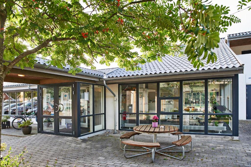 Jardín al aire libre en Danhostel Vejle