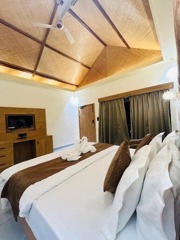 Postel nebo postele na pokoji v ubytování Jawai's Wildness Lodge
