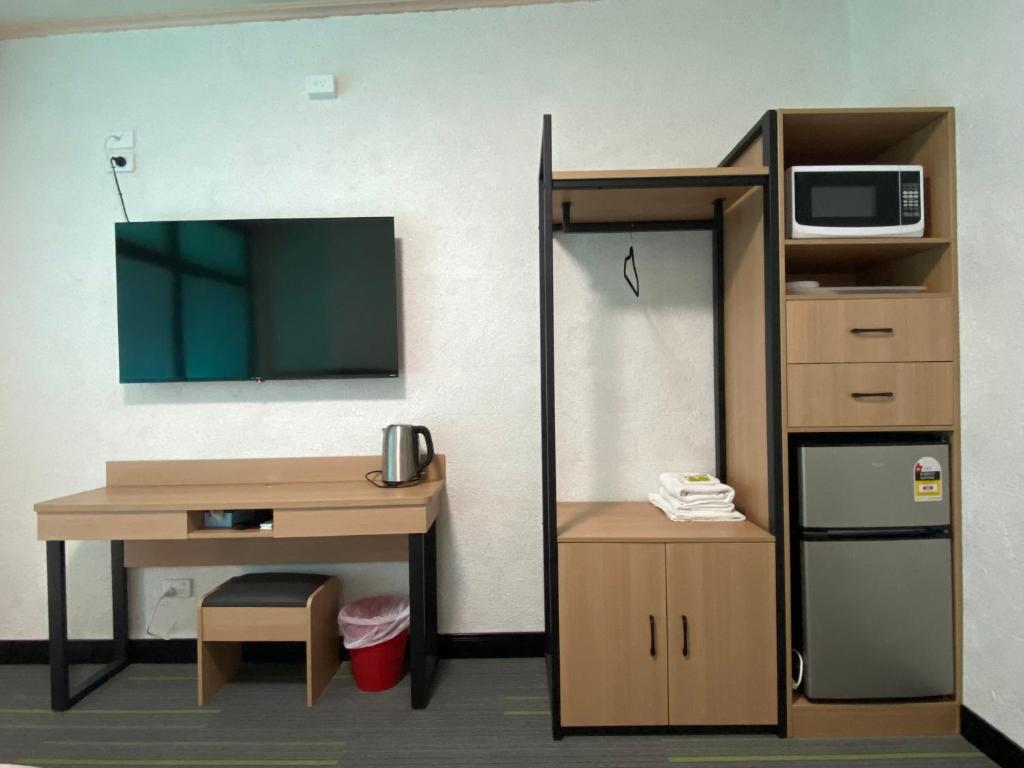 Kuchyň nebo kuchyňský kout v ubytování Jasper Motor Inn