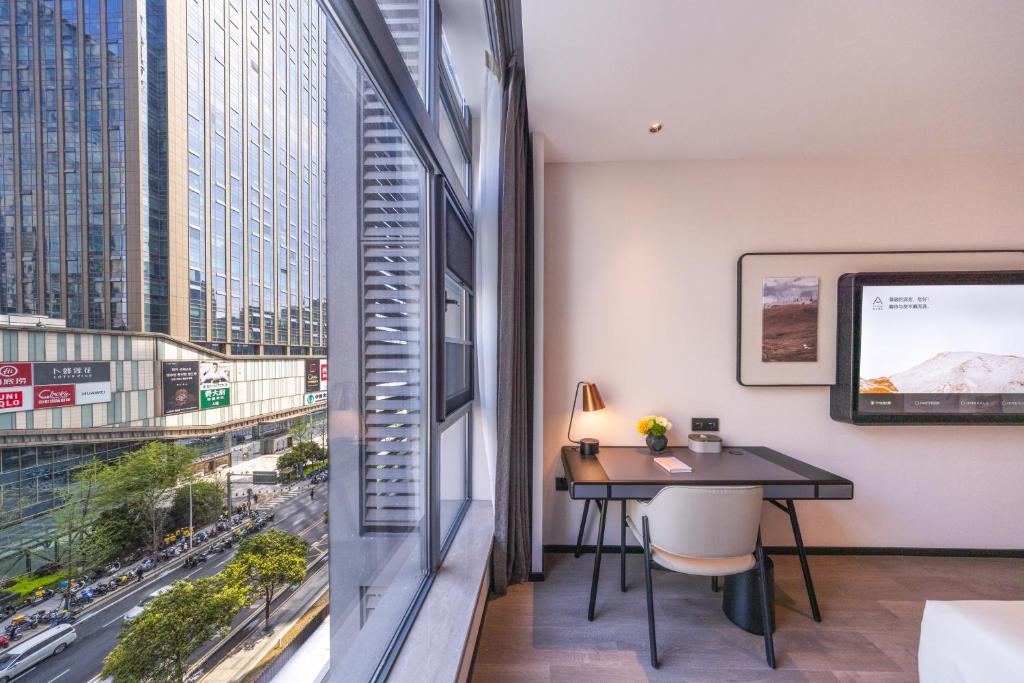 Balkón nebo terasa v ubytování Atour Hotel Changsha Financial Center Chazishan Road