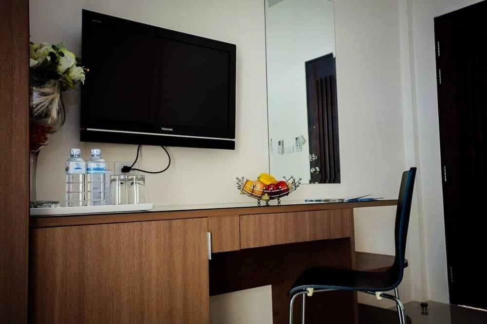 TV a/nebo společenská místnost v ubytování Royal Waves Hotel