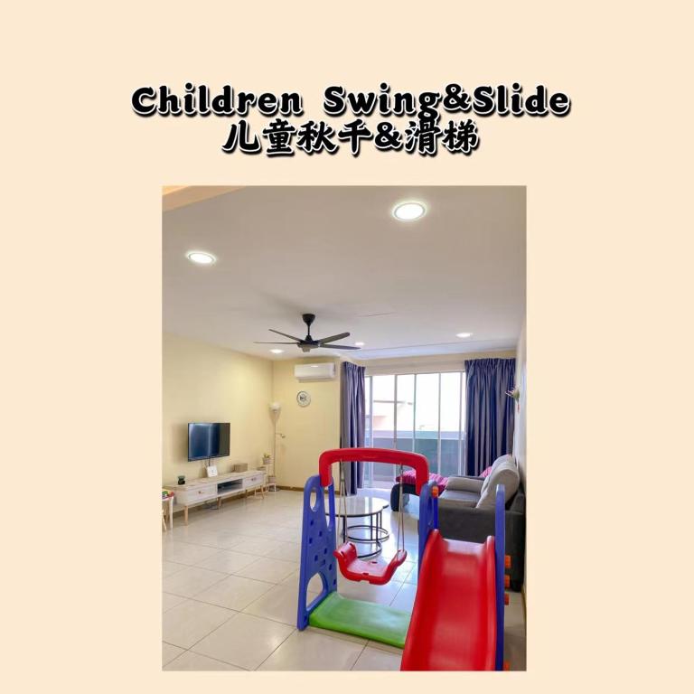 Prostor za sedenje u objektu Sekinchan Paddy Pool View ｜适耕庄稻田泳池景