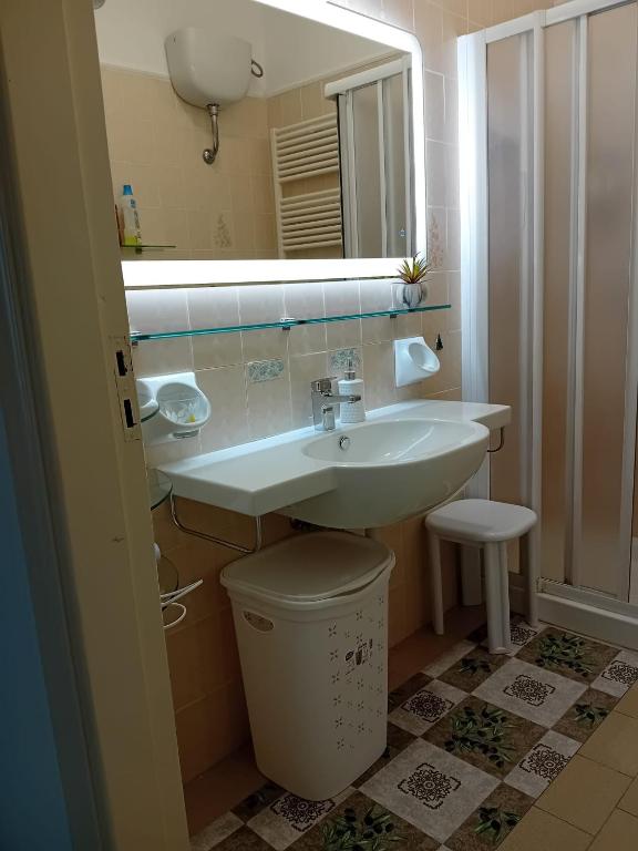 Koupelna v ubytování Casa Vacanza Villa Lesto