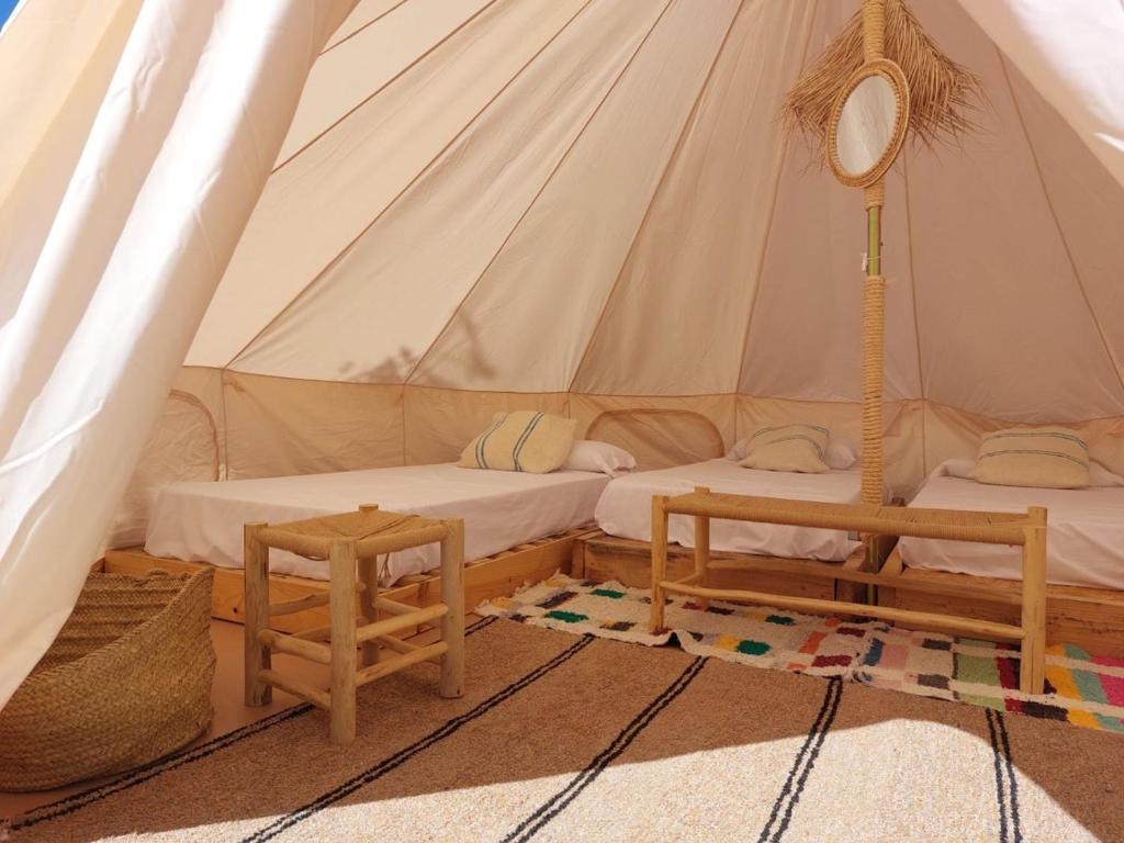 Posezení v ubytování Bungalows Zaragoza Camping