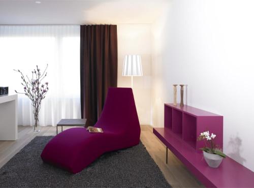 Posezení v ubytování City Apartments