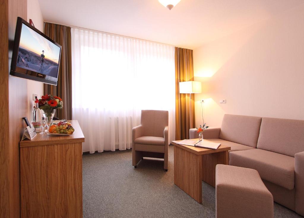 Posezení v ubytování Akzent Hotel Am Burgholz