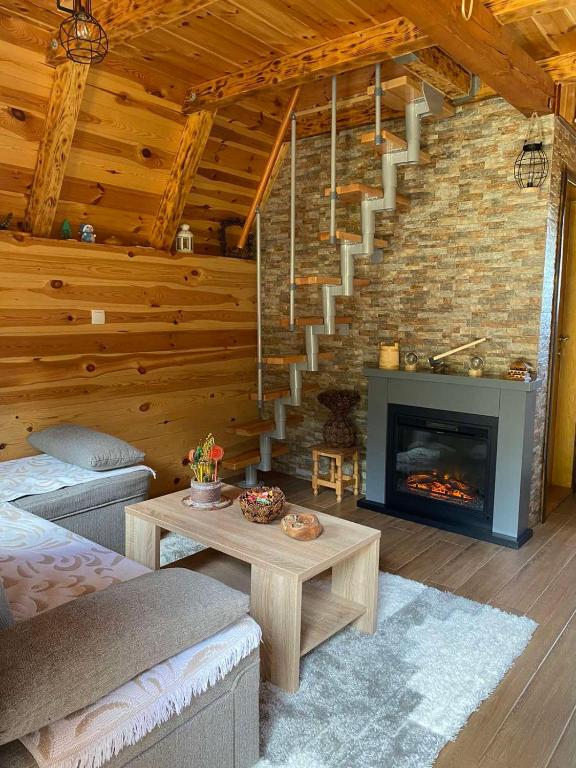Posezení v ubytování Mountain house Drveni Raj