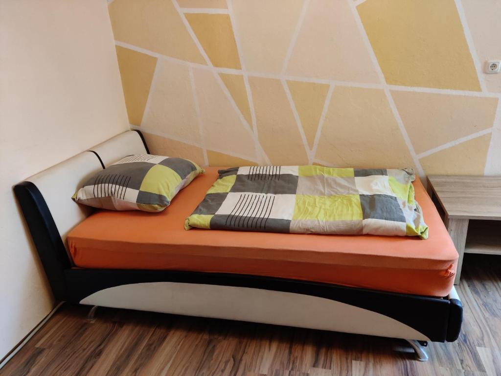 Postel nebo postele na pokoji v ubytování Villa Kunterbunt