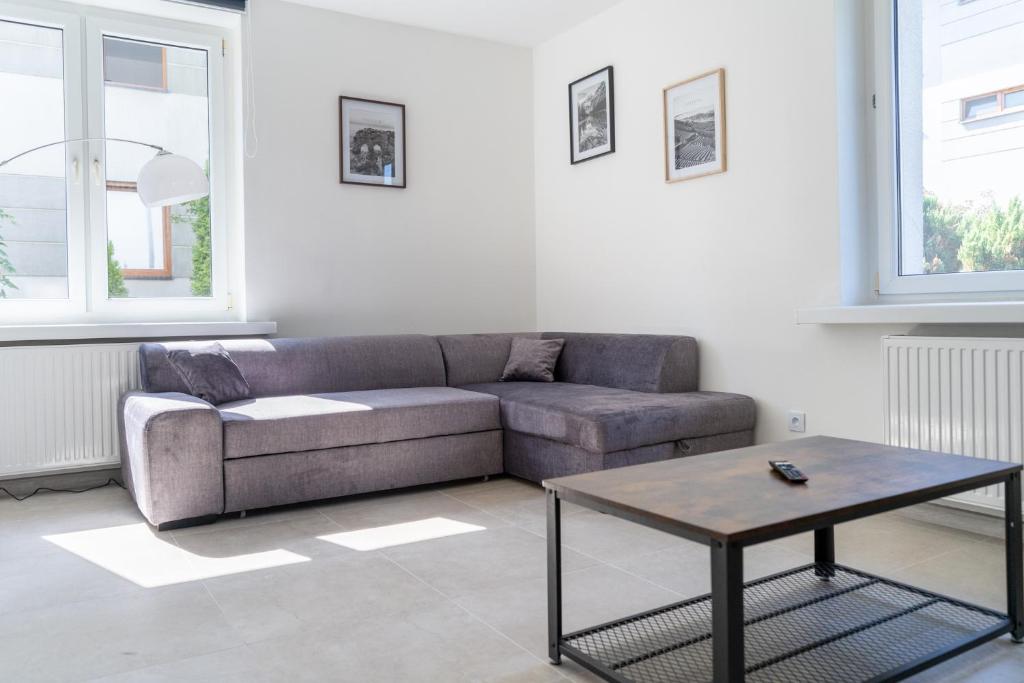 Χώρος καθιστικού στο Fabryczna Comfy Apartment by BookingHost
