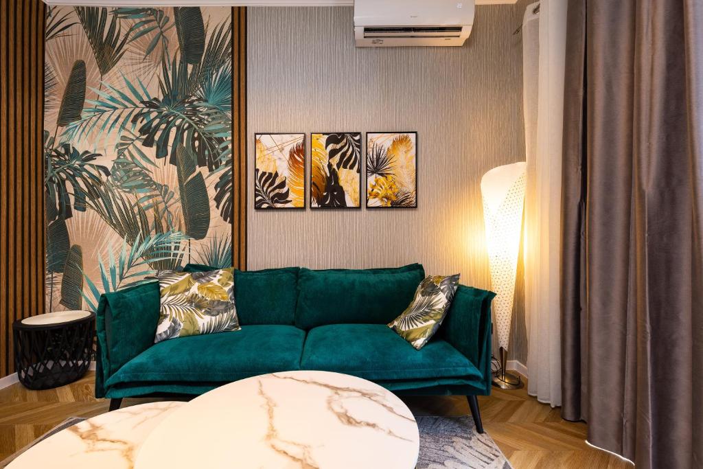 Posezení v ubytování The Urban Nest-2BD Apartment with a Terrace by Flat Mаnager