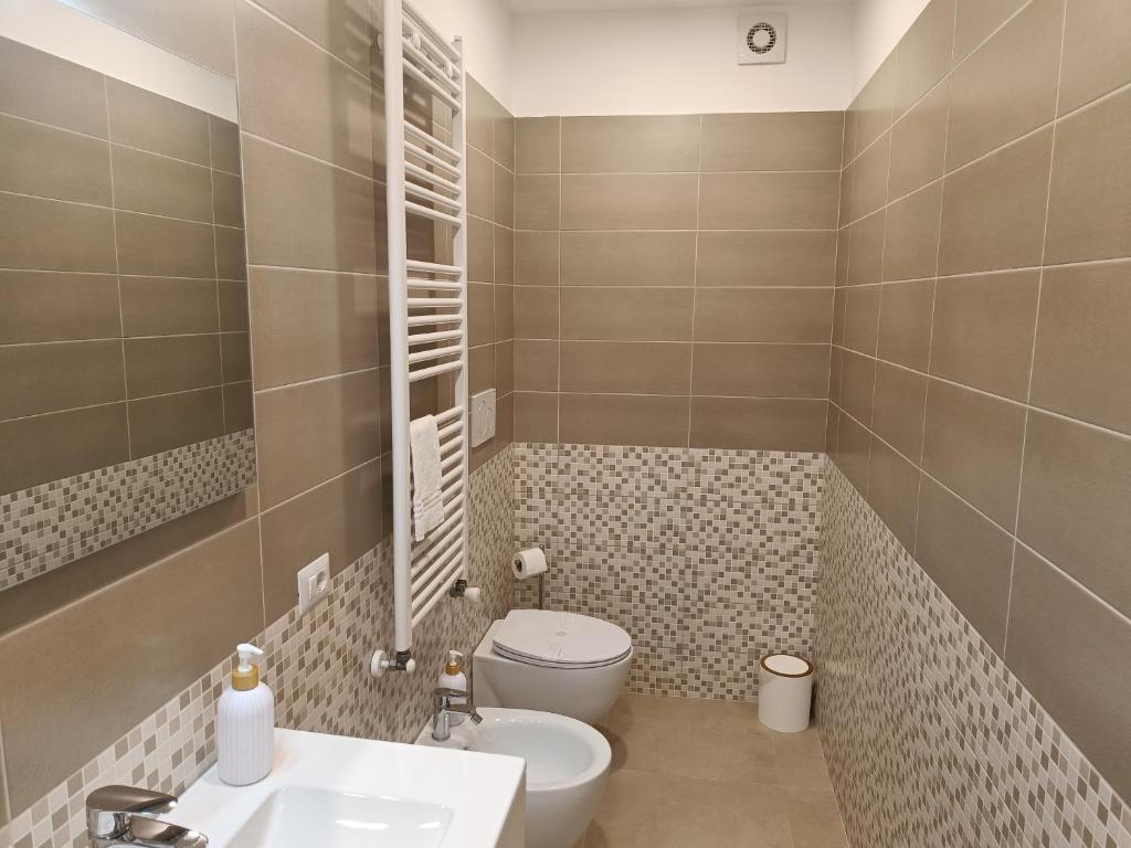 Koupelna v ubytování B&B Tregì