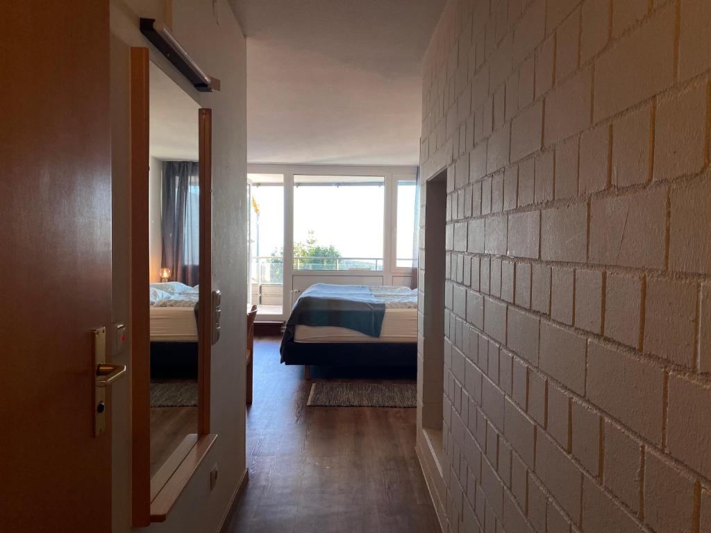 Postel nebo postele na pokoji v ubytování Apartment JO in Bayerische Wald, Sankt Englmar