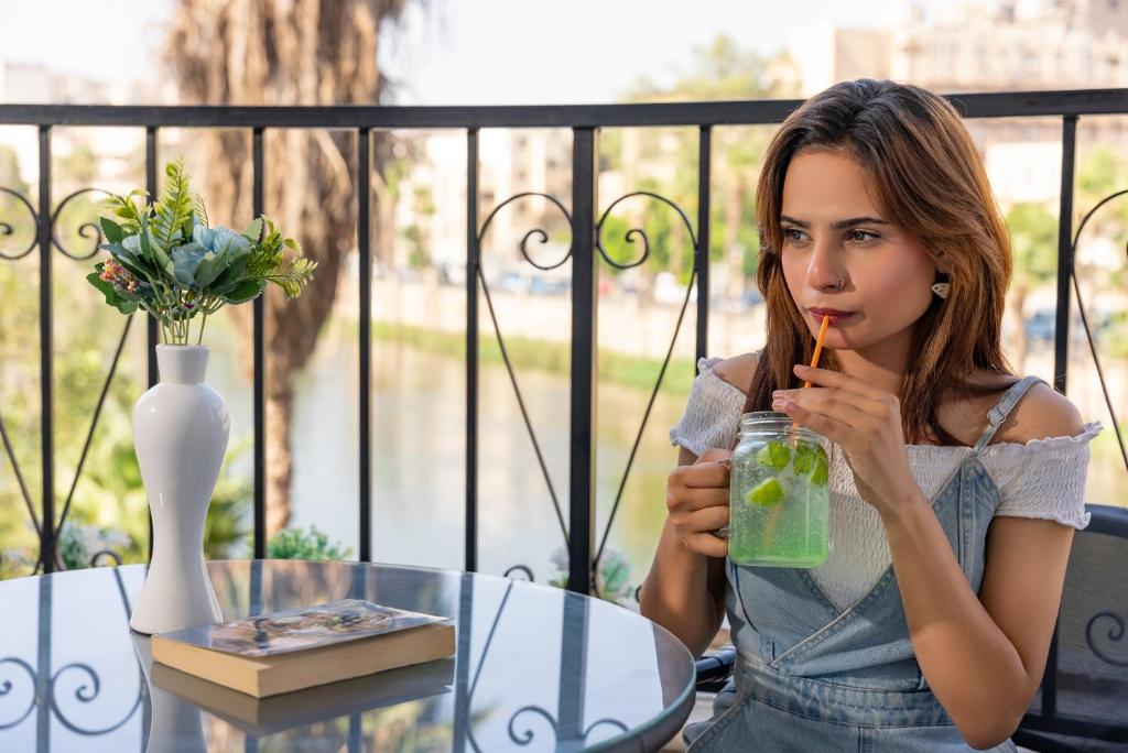 Nápoje v ubytování Nile Villa Hotel