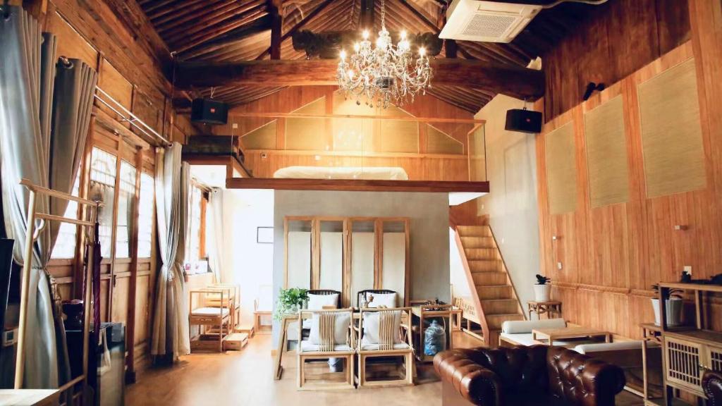 Posezení v ubytování Pingyao Cloudy Guest House