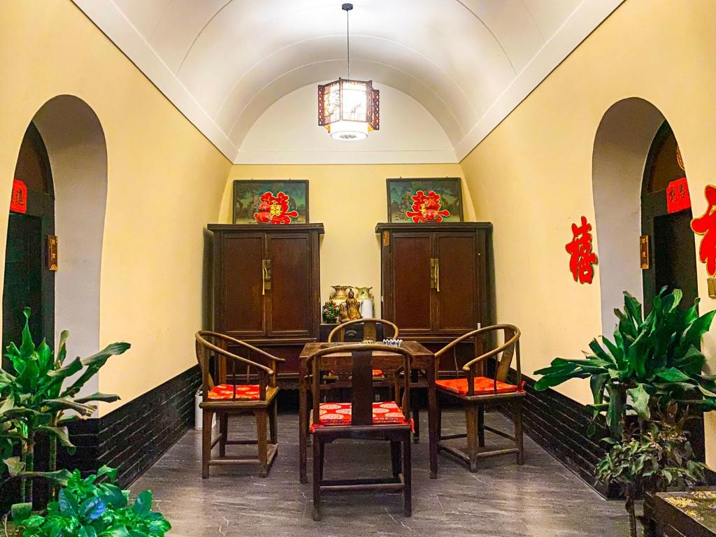 Posezení v ubytování Pingyao Cloudy Guest House