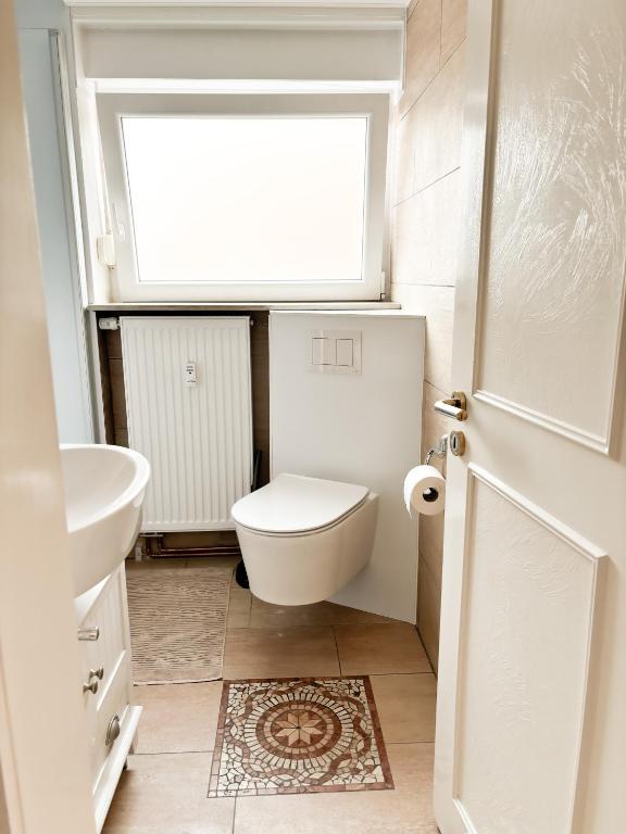 Koupelna v ubytování Ferienwohnung Fröhlich