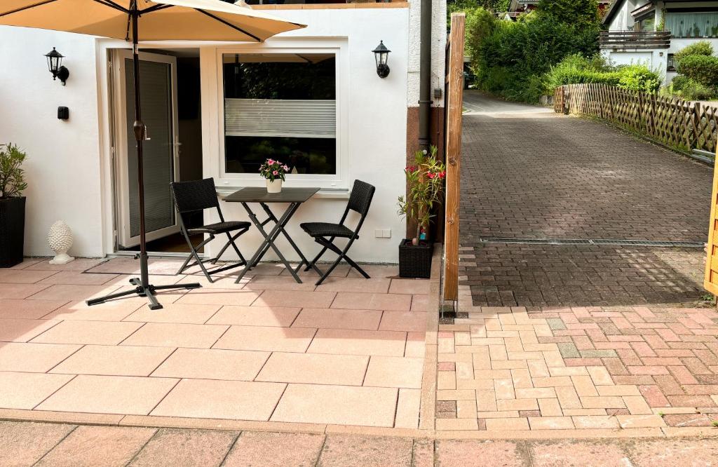 Patio nebo venkovní prostory v ubytování Ferienwohnung Fröhlich