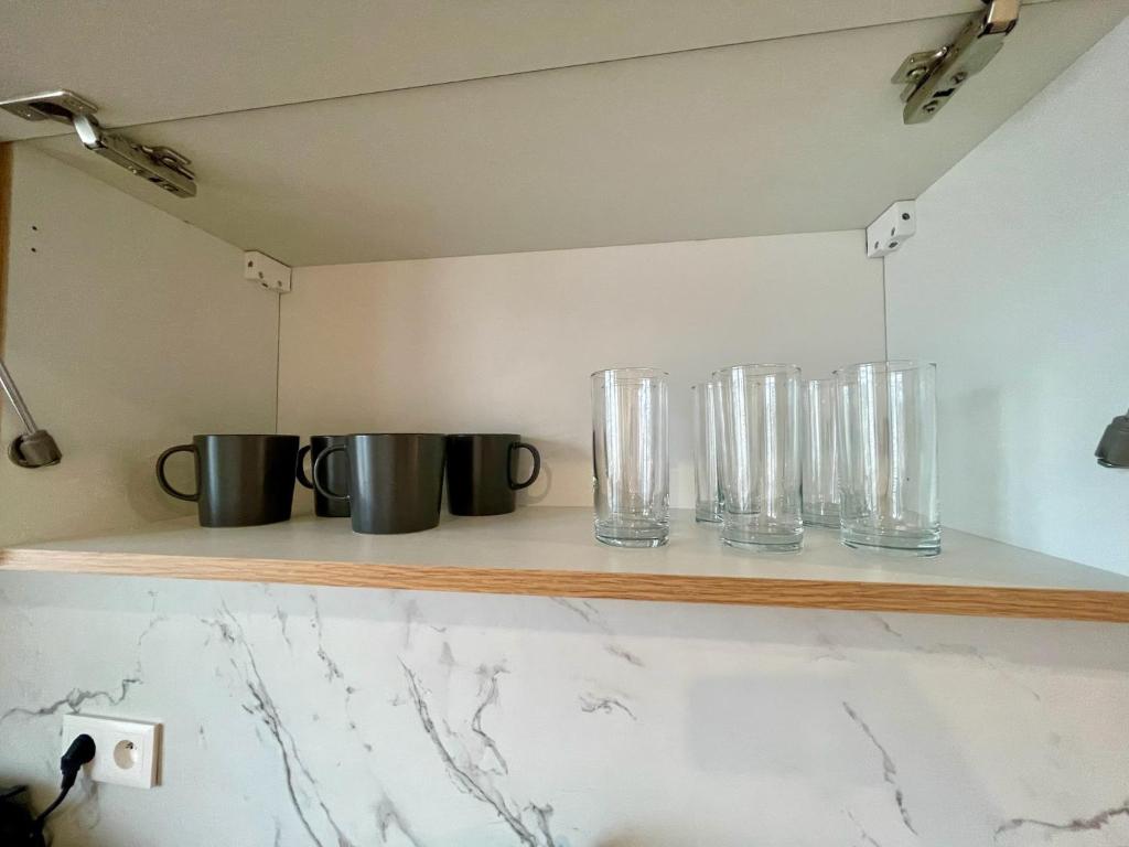 Kuchyň nebo kuchyňský kout v ubytování Apartmán Strážske s balkónom