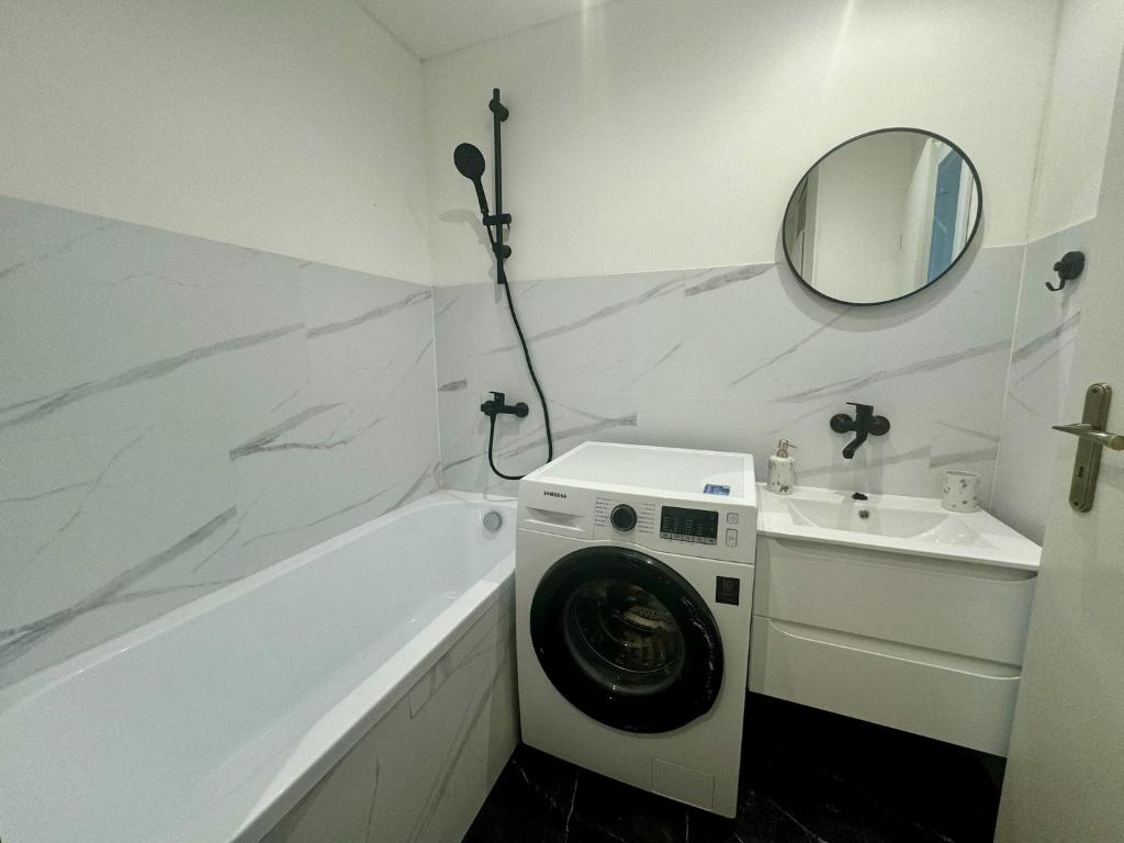 Koupelna v ubytování Apartmán Strážske s balkónom
