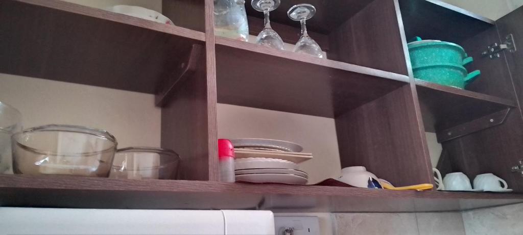 Kuchyň nebo kuchyňský kout v ubytování KANAPRIME-Studio Apartment
