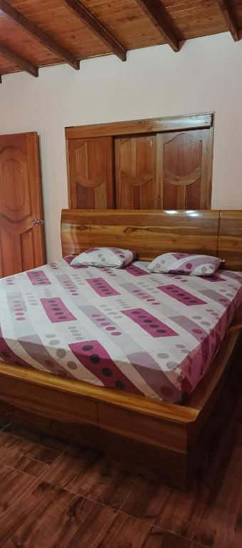 Postel nebo postele na pokoji v ubytování Finca campestre y recreativa los potrillos