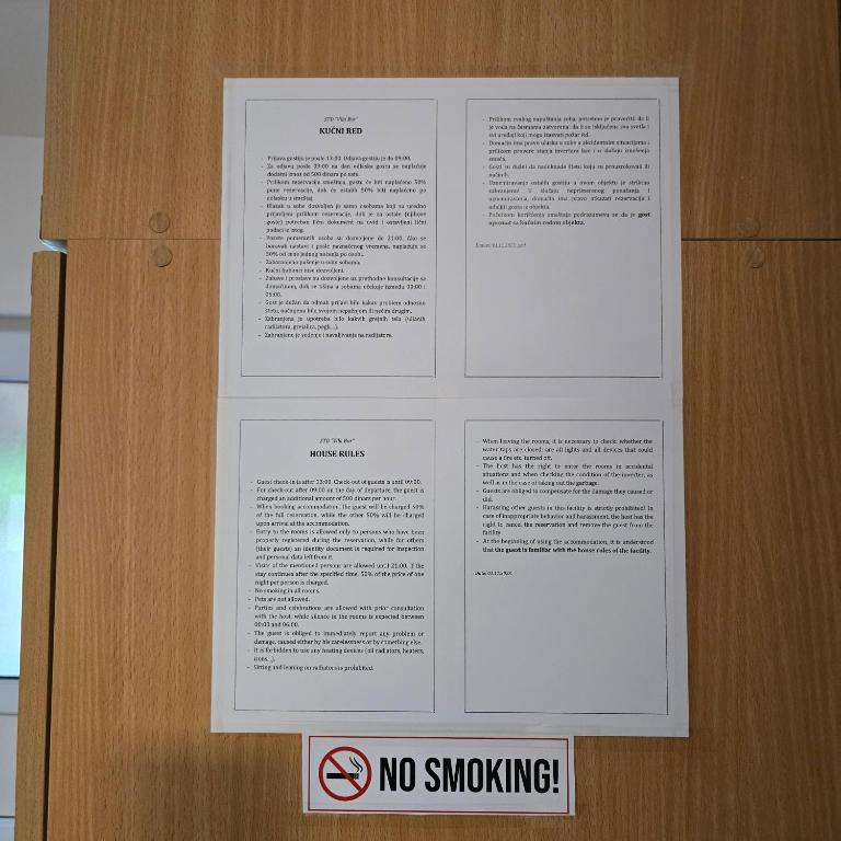 Certifikát, hodnocení, plakát nebo jiný dokument vystavený v ubytování STD "Vila Bor" Stara planina