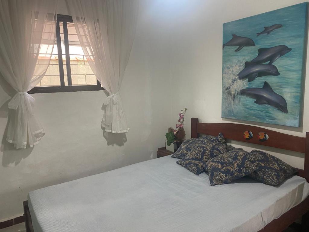 Postel nebo postele na pokoji v ubytování Casa condomínio com piscina