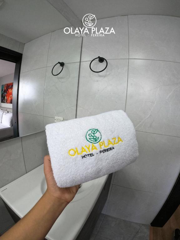 Koupelna v ubytování Hotel Olaya Plaza