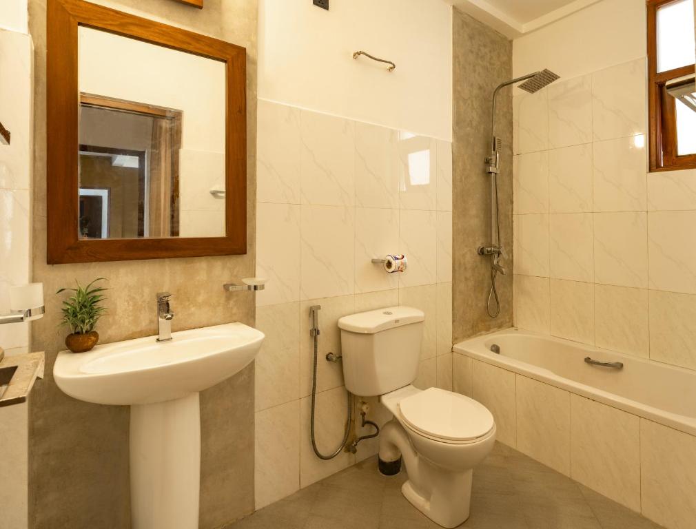 Koupelna v ubytování Peridot Hotels Mount Lavinia