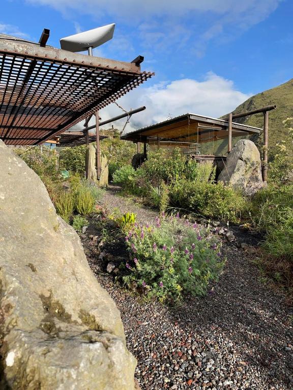 Zahrada ubytování Pedra Inn - Premiada Arquitectura con energía solar