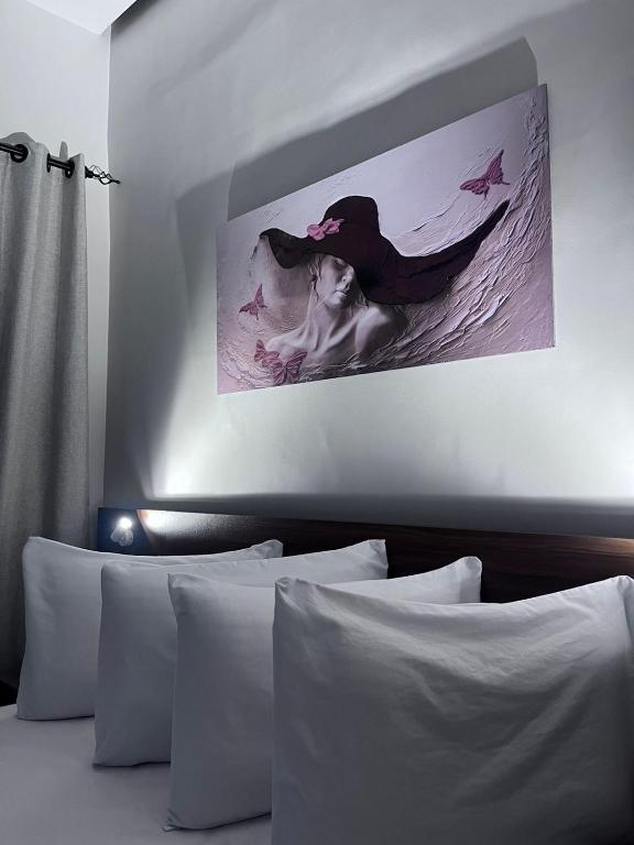Letto o letti in una camera di Heaven Hostel