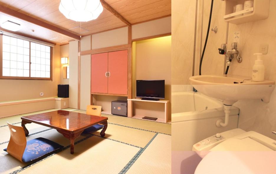 TV a/nebo společenská místnost v ubytování Hotel New Kotobuki