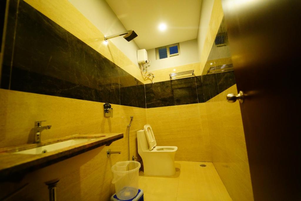 Koupelna v ubytování Hotel Ishta