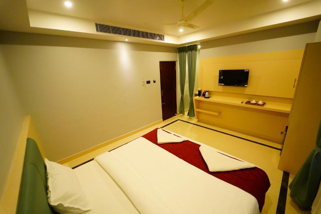 Postel nebo postele na pokoji v ubytování Hotel Ishta