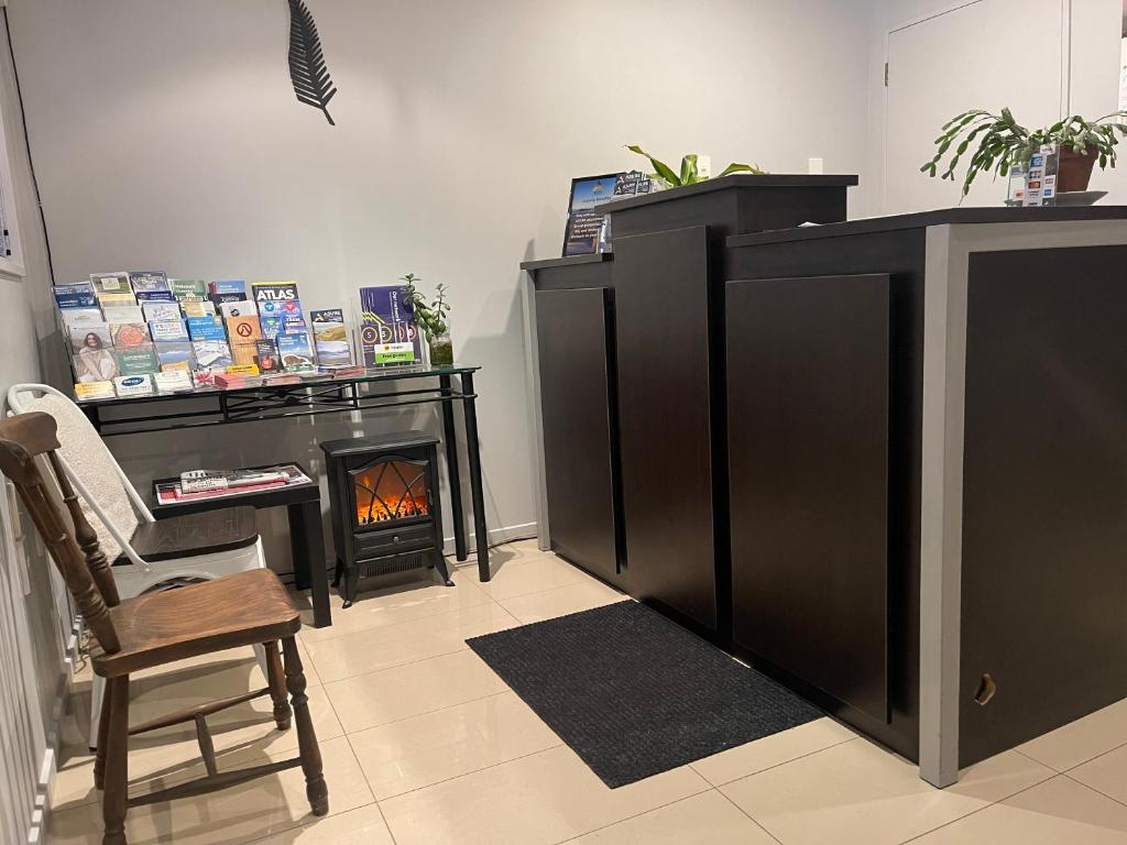 Kuchyň nebo kuchyňský kout v ubytování Amalfi Motor Lodge