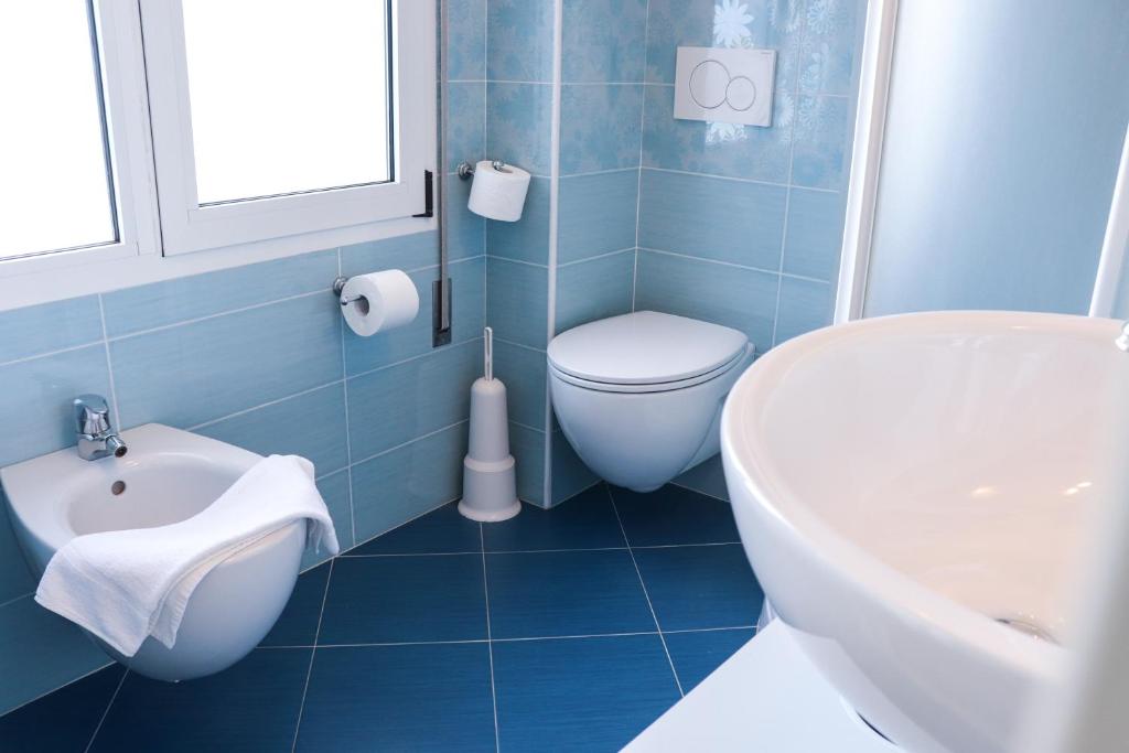 Koupelna v ubytování Hotel Principe