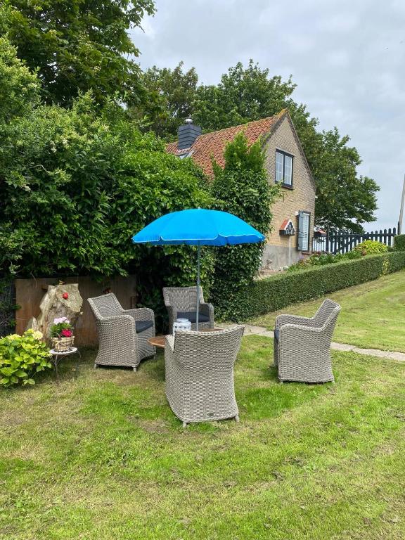 Zahrada ubytování B&B Aan de Schenkel