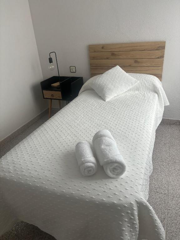 Postel nebo postele na pokoji v ubytování Hotel Juan Manuel