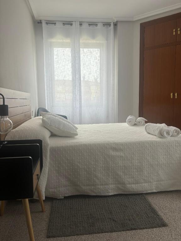 Postel nebo postele na pokoji v ubytování Hotel Juan Manuel