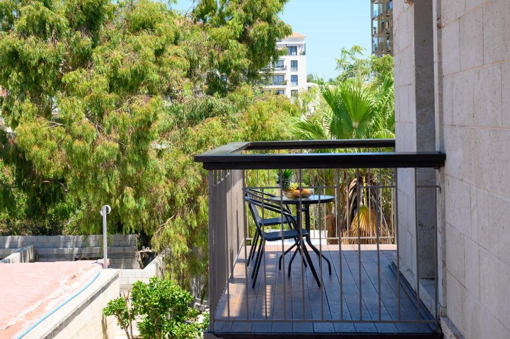 Balkón nebo terasa v ubytování Junes jaffa Luxury Apartments