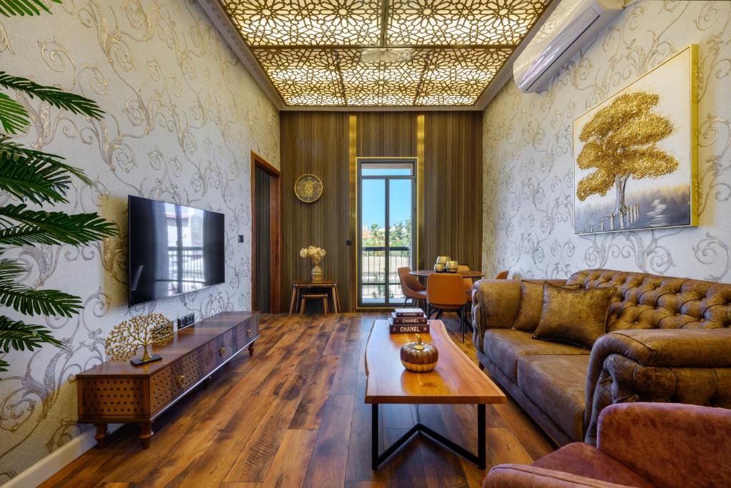 Posezení v ubytování Junes jaffa Luxury Apartments
