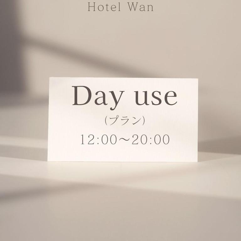 Certifikát, hodnocení, plakát nebo jiný dokument vystavený v ubytování HOTEL WAN OSAKA EBISU