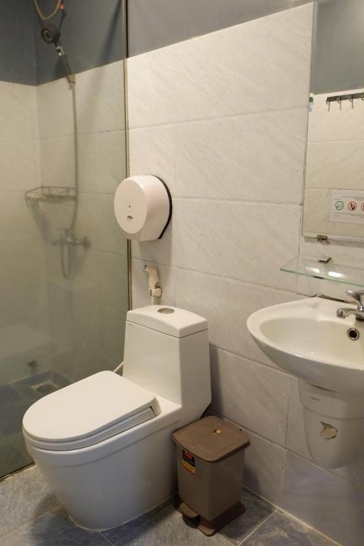 Koupelna v ubytování Vy Da Backpacker Hostel