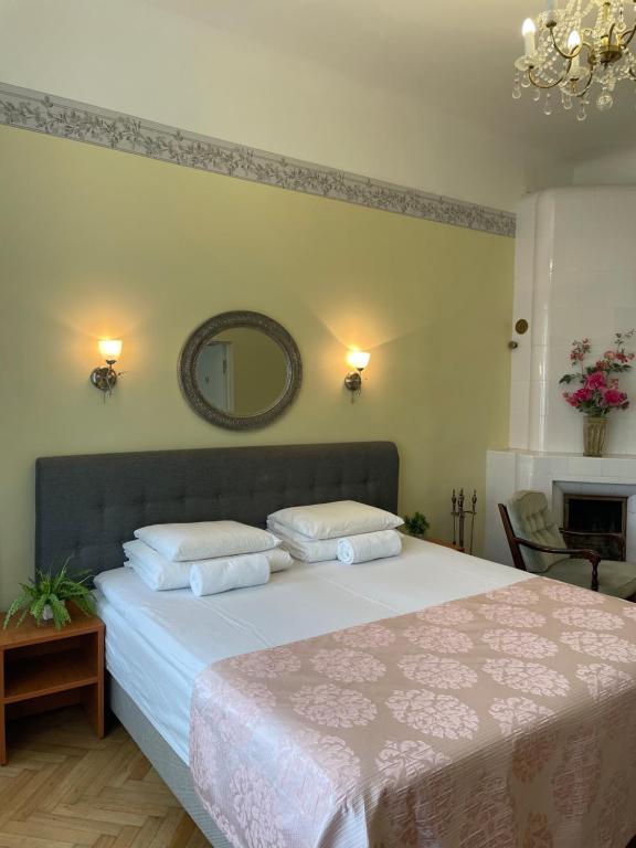 Postel nebo postele na pokoji v ubytování Green Villa