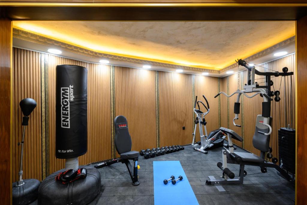 Fitness centrum a/nebo fitness zařízení v ubytování Junes jaffa Luxury Apartments